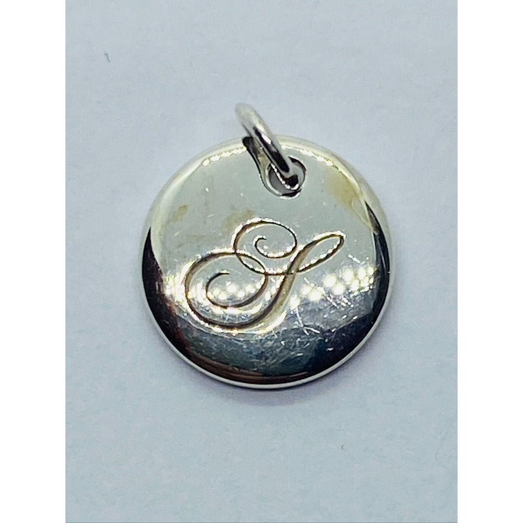TIFFANY & CO S Initial Alphabet Sterling Silver Pendant