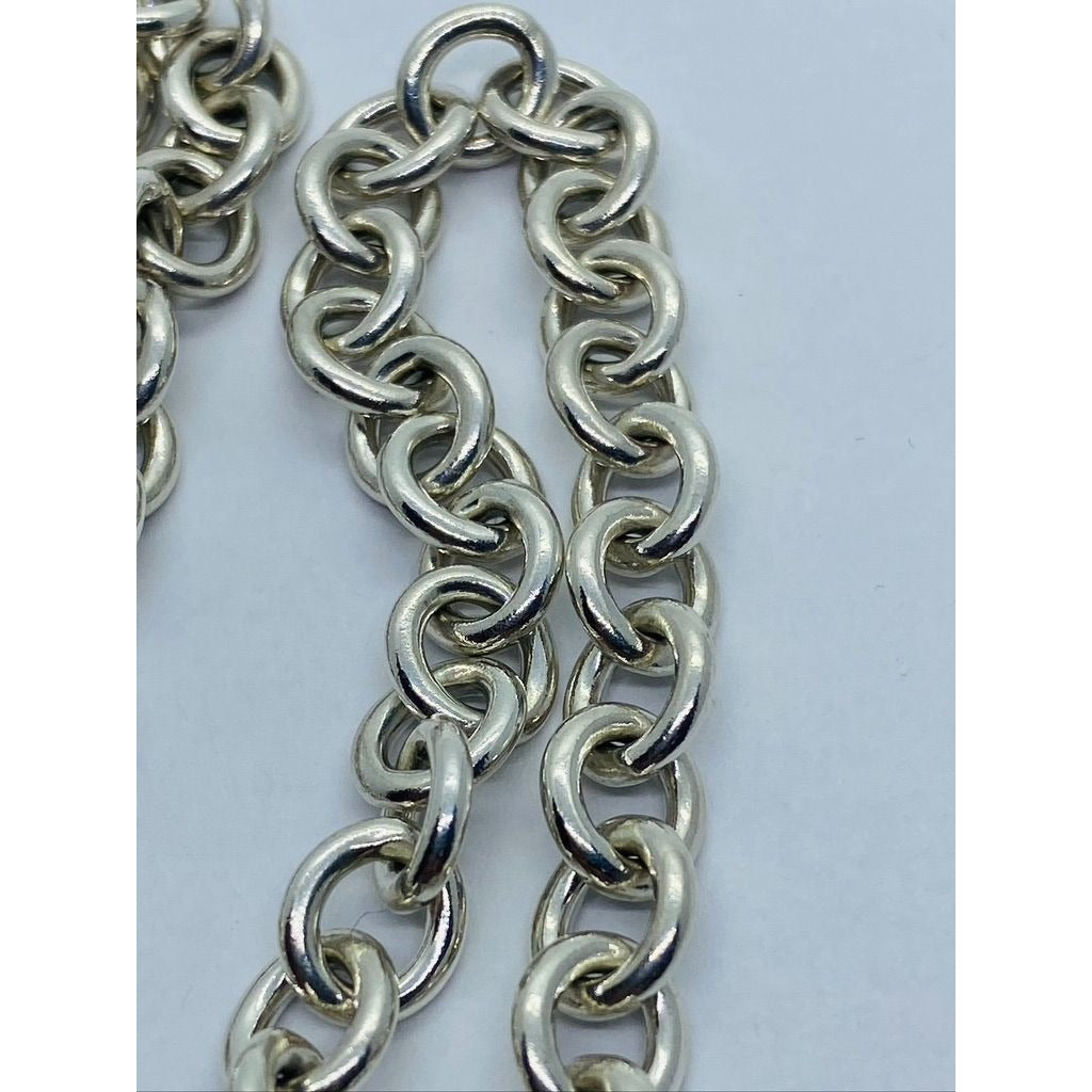 Tiffany & Co New York 17" Toggle 8x7MM Links Sterling Silver 925