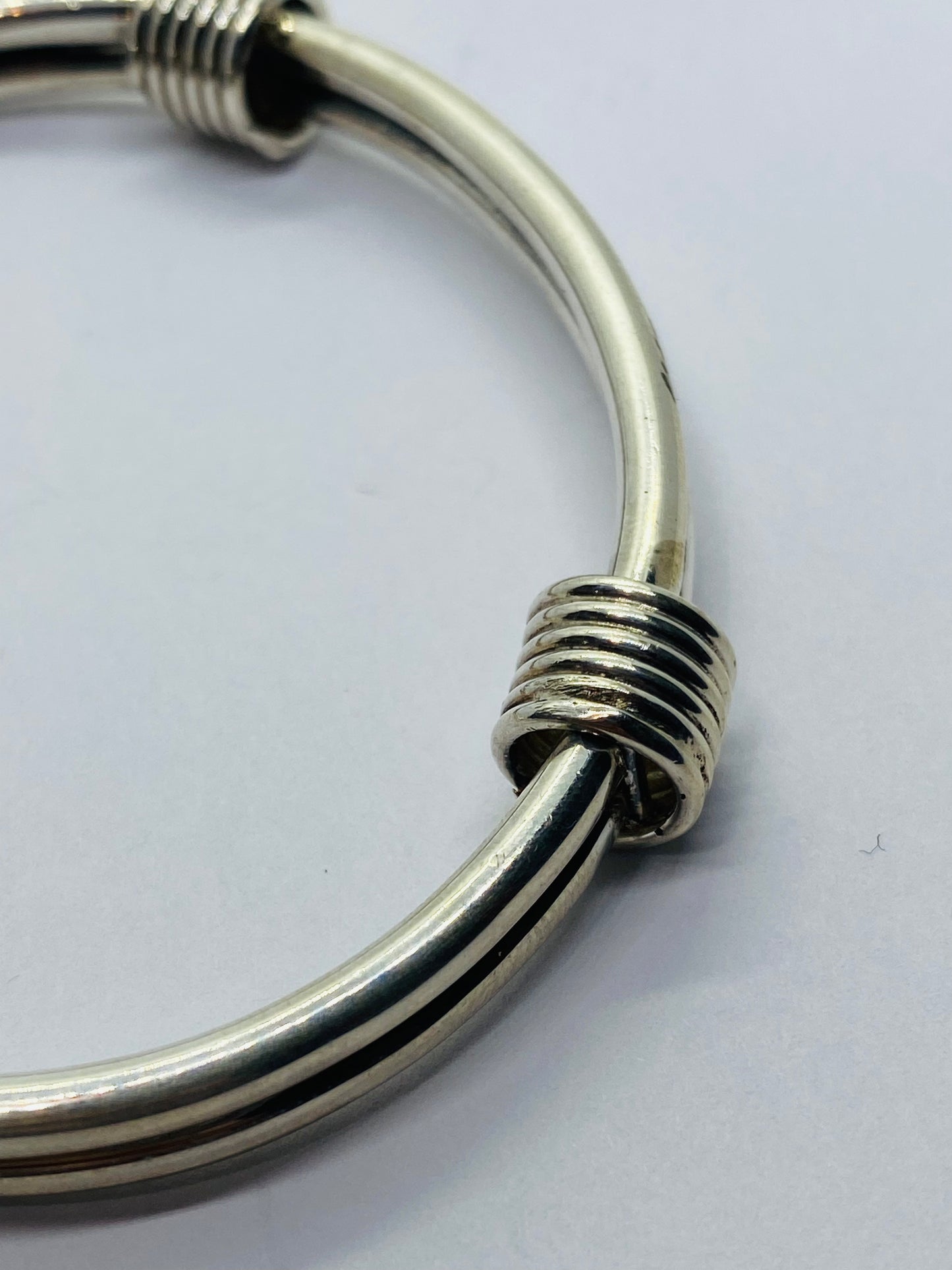 Tiffany & Co Double Coil Double Bracelet Sterling Silver 925. RARE. 7.5”