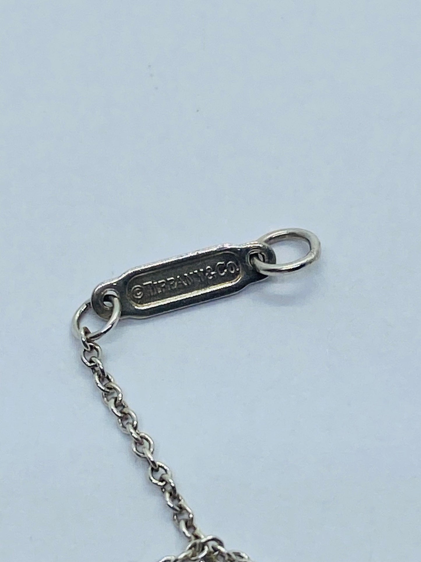 Tiffany & Co Silver 1837 Square Cube Padlock Pendant Charm Necklace 16” Rare