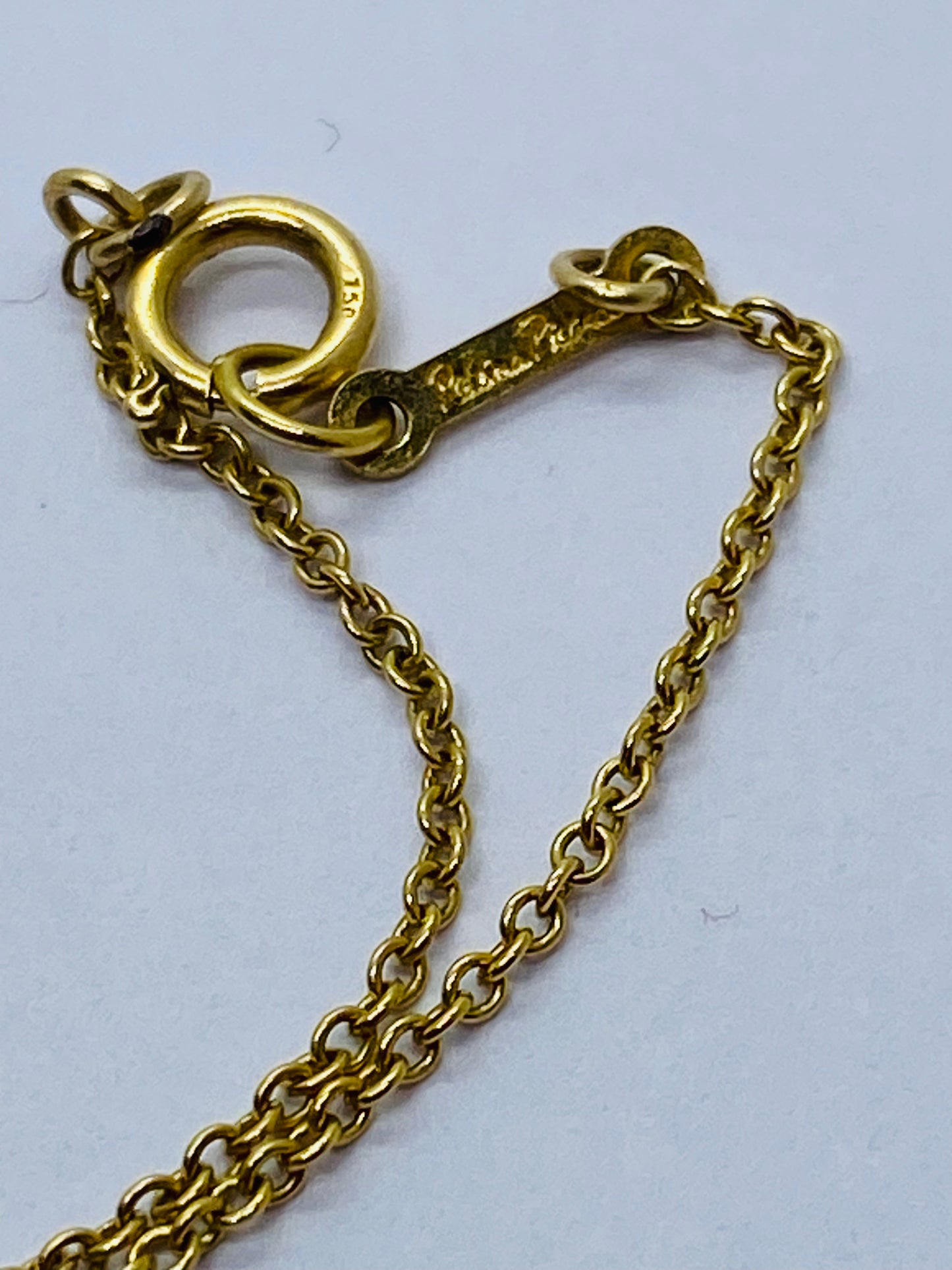 Tiffany & Co Paloma Picasso 18K Gold Mini Graffiti X Necklace 10MM
