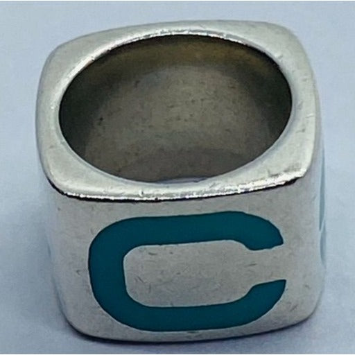 Tiffany & Co Era Enamel Pendant Retired Sterling Silver 925