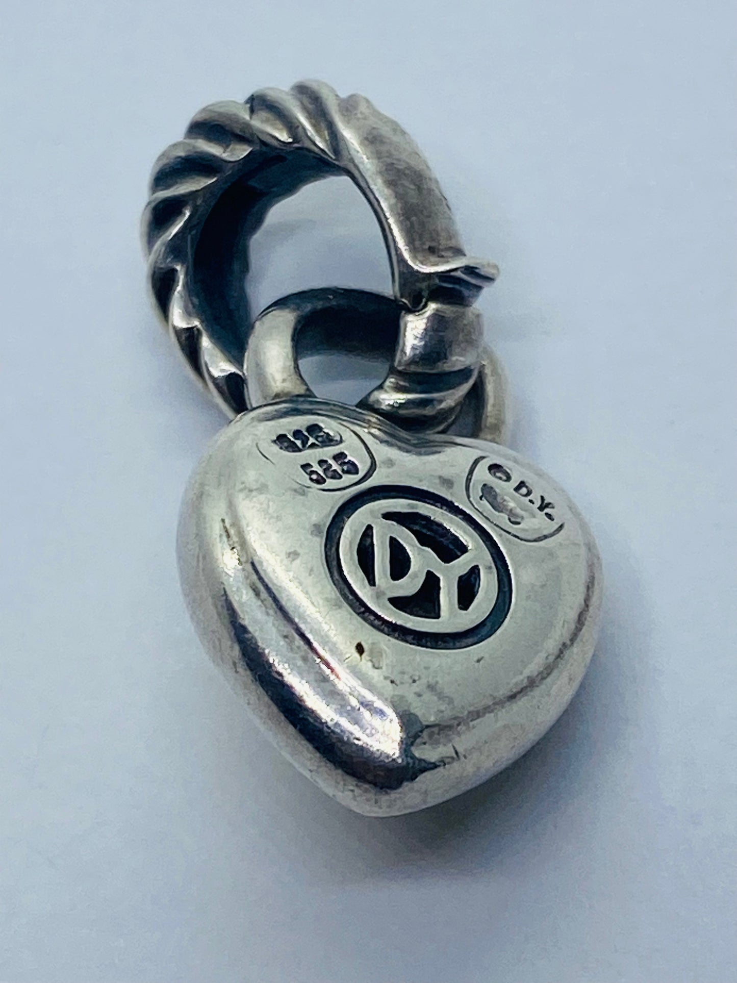 DAVID YURMAN 14K Gold & Sterling Silver Puffed Heart Pendant Enhancer