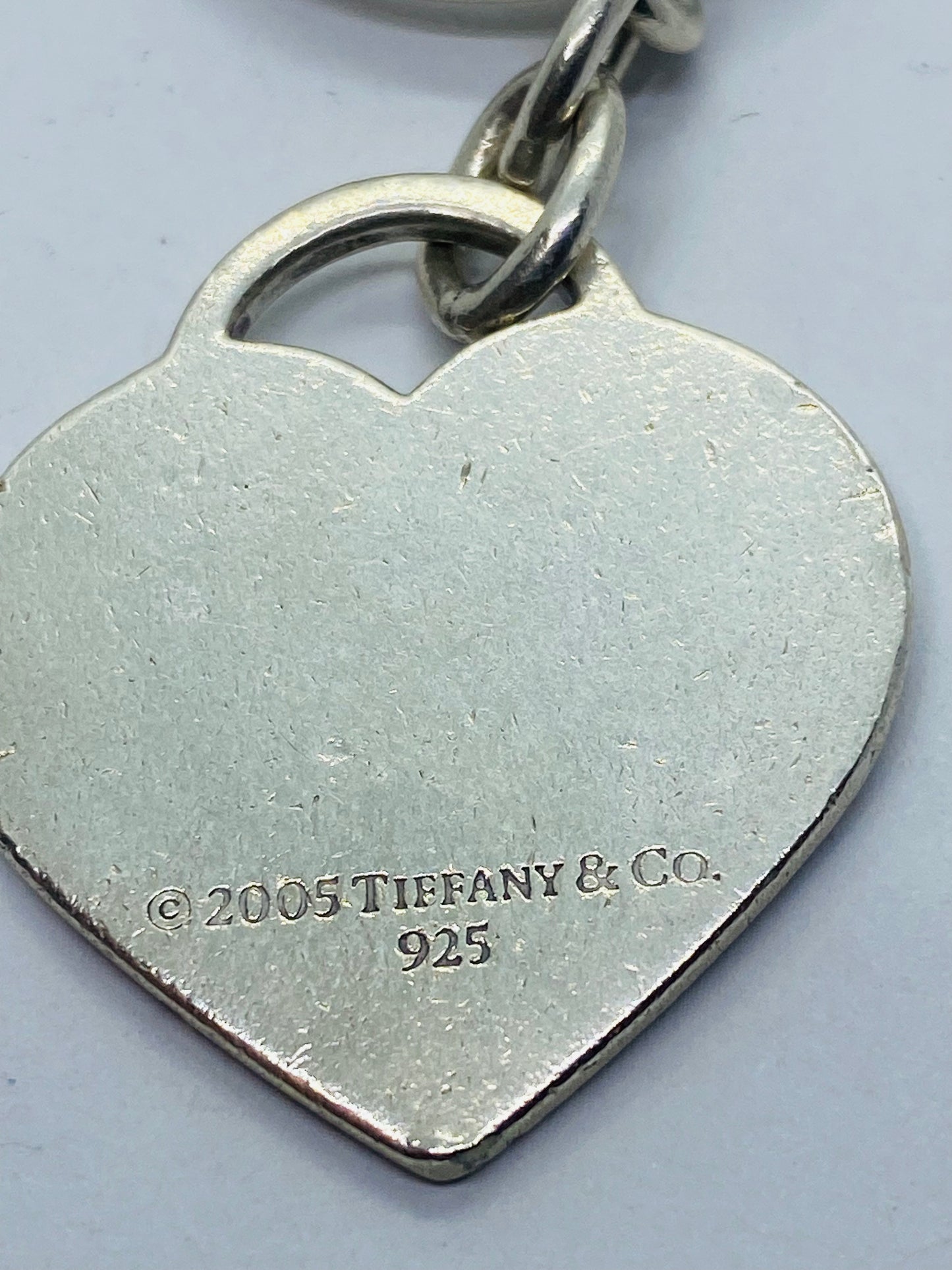Rare Tiffany & Co Vintage Sterling Silver T & Co New York Heart 1837 Key Chain
