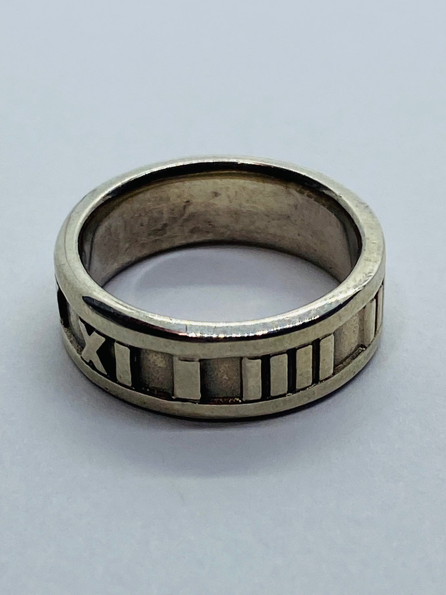 Vtg Authentic Tiffany & Co Sterling Silver 925 Atlas Ring Size 5 1995