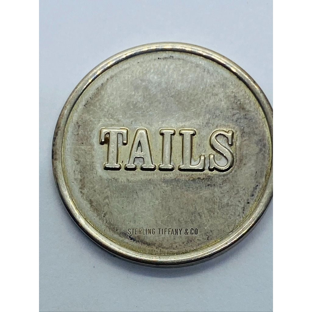 HEADS and TAILS Tiffany & Co. Sterling Silver Coin Rare