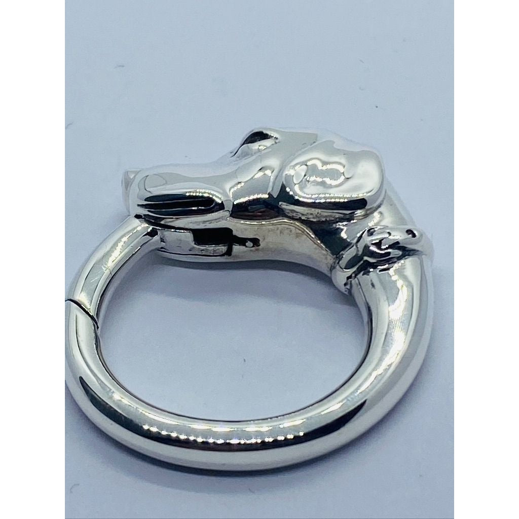 Tiffany & Co Key Ring Keychain Dog Rare Sterling Silver 925