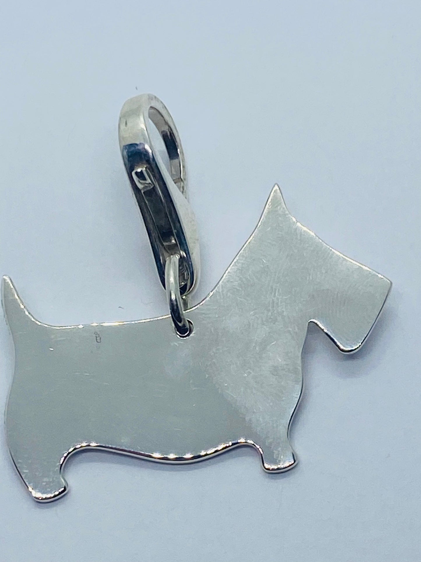 Tiffany & Co 925 Sterling Silver Extra Large Scottie Terrier Dog Charm Lobster