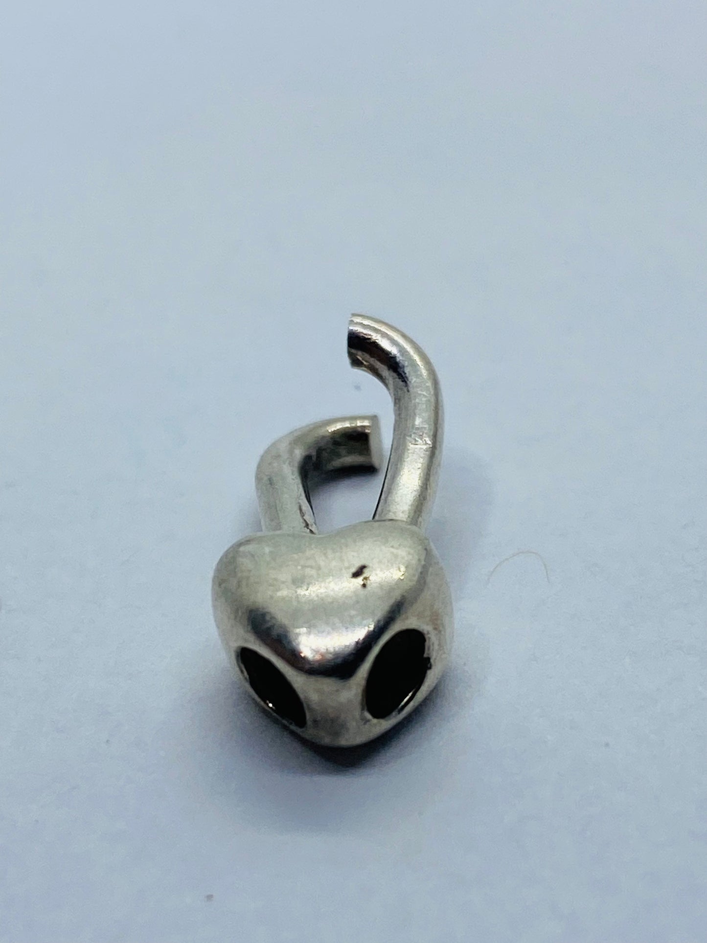 Tiffany & Co Sterling Silver Solid Heart Padlock Link