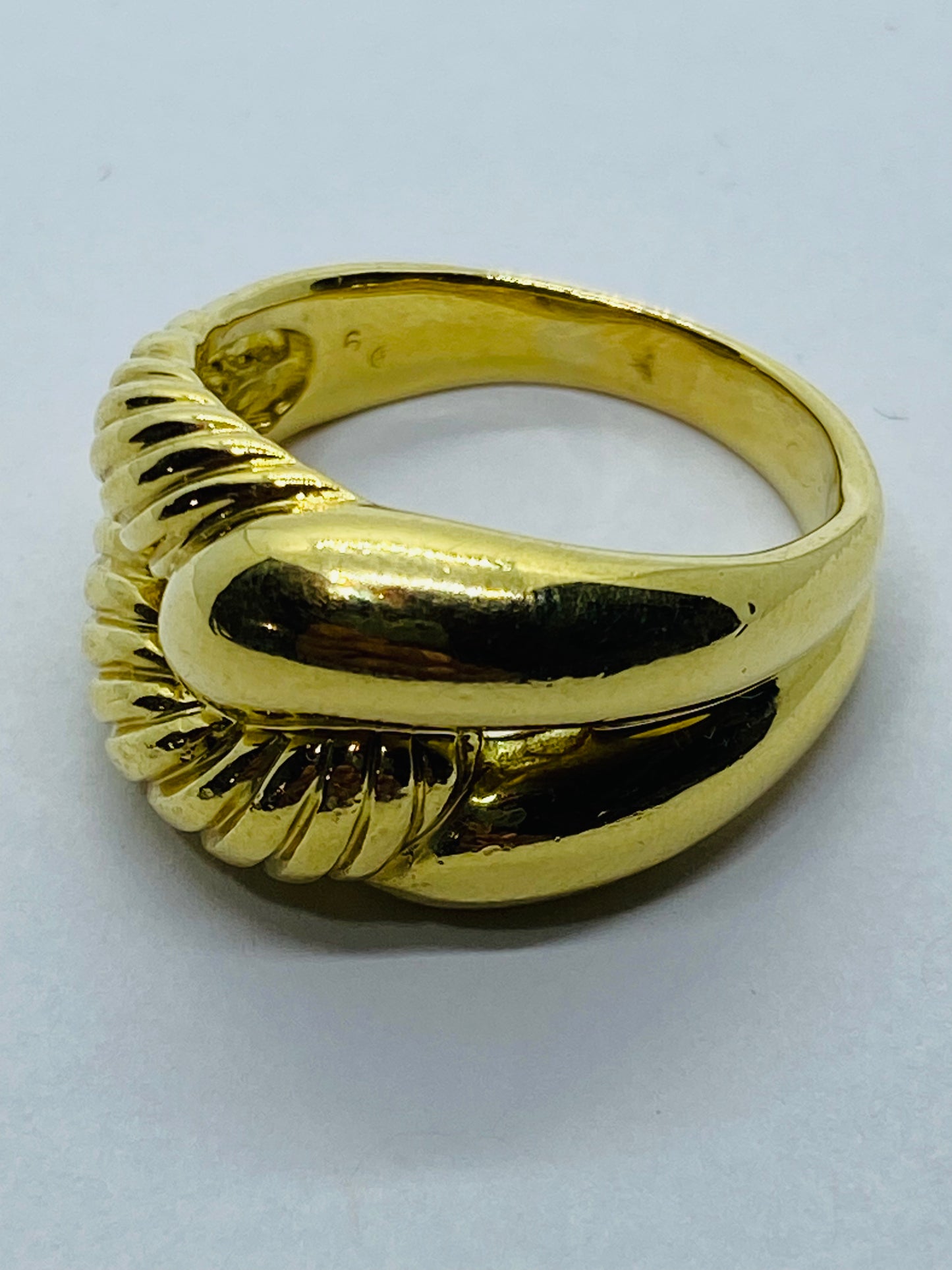 Rare David Yurman Labyrinth Solid 18K Yellow Gold Ring Size 8.75 SOLID 18k 750