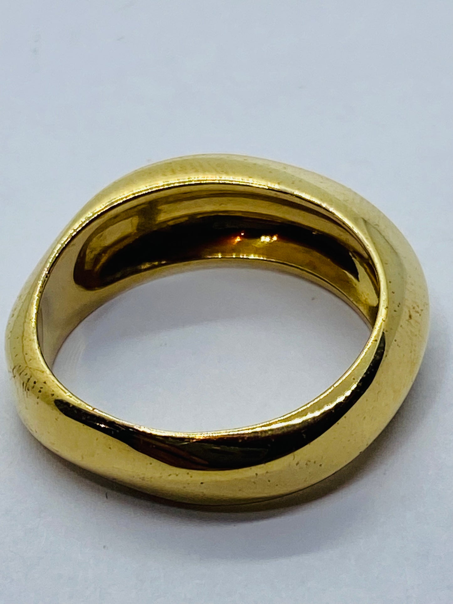 Tiffany & Co Italy 18K Yellow Gold 6MM Twisted Wave Wedding Band Ring Size 5.75