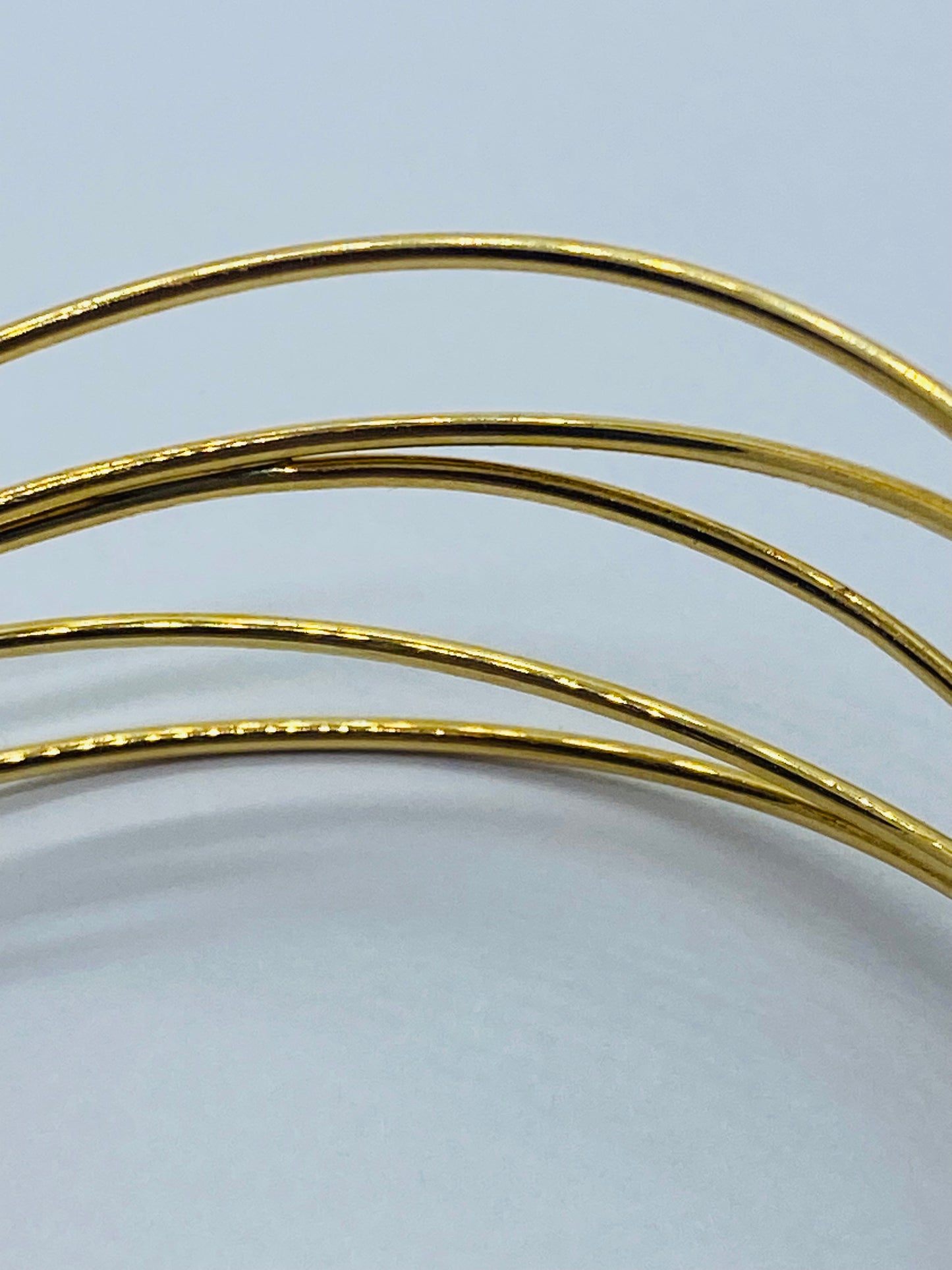 Tiffany & Co 18K Elsa Peretti Wave 5 Row Bangle Bracelet 18.8 Grams