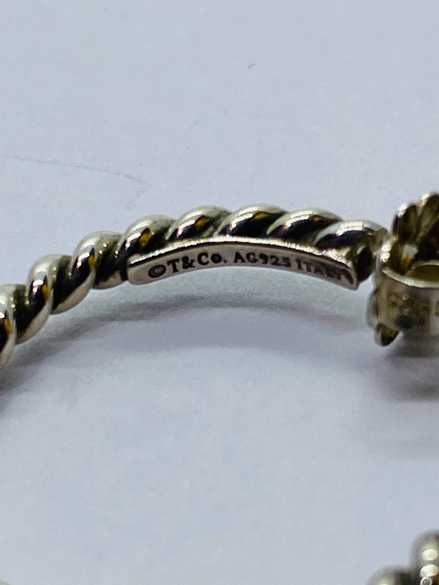 Tiffany & Co. Twist Hoop Earrings, Sterling Silver, Retired