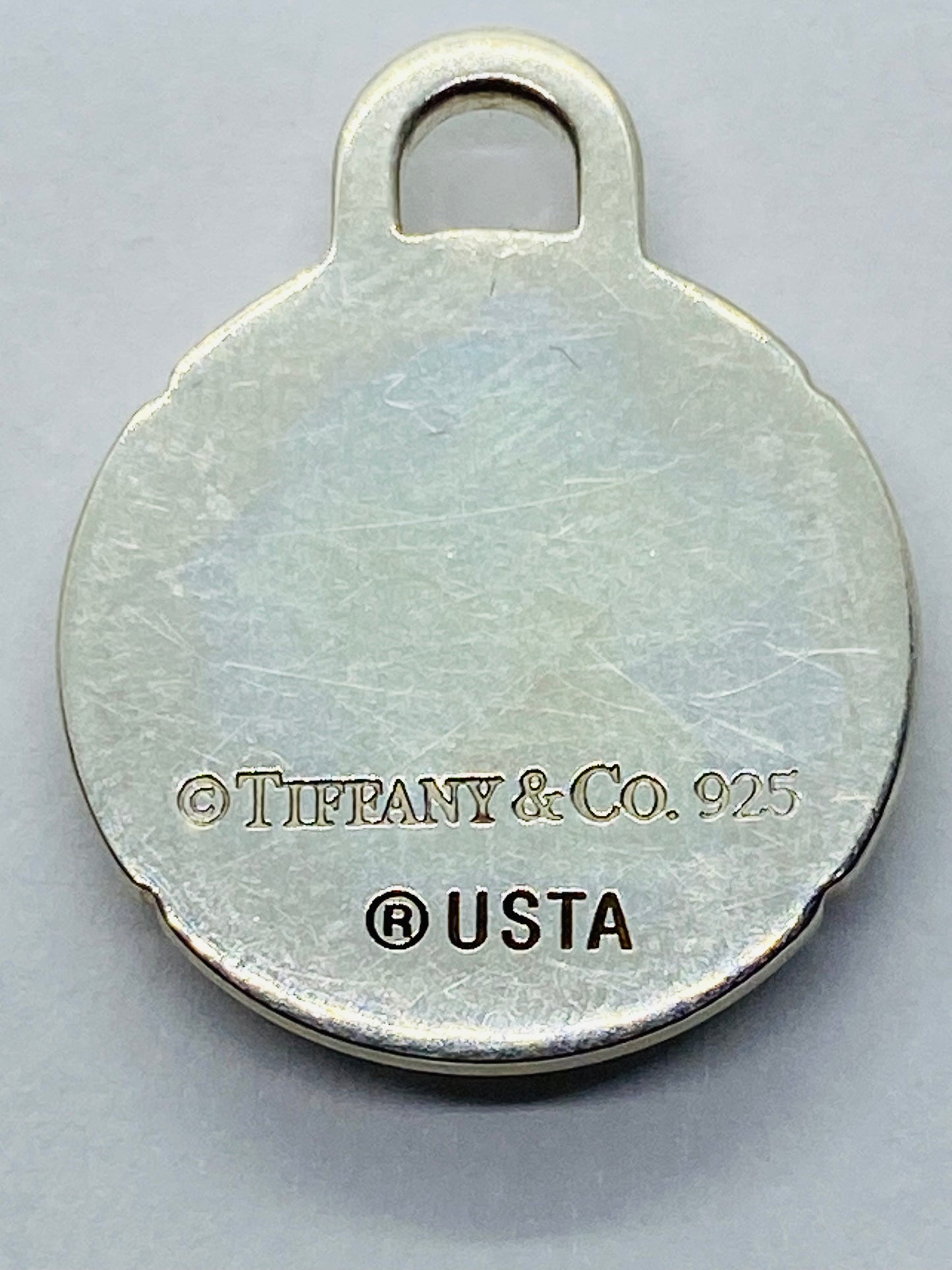 TIFFANY & CO STERLING SILVER US OPEN TENNIS 2007 TAG CHARM OR PENDANT