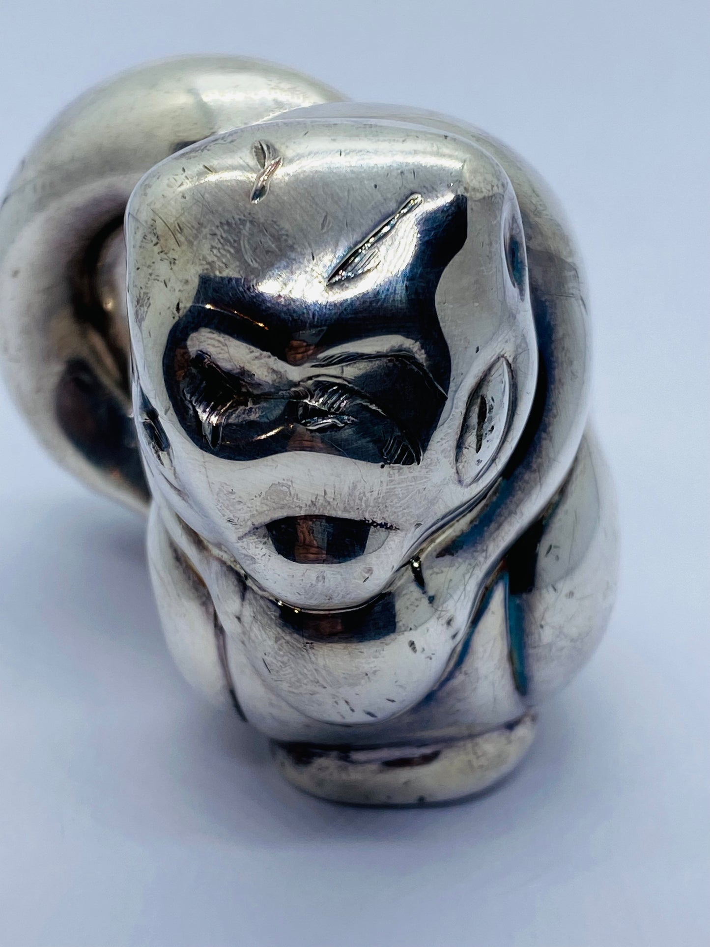 RARE Tiffany & Co. Sterling Silver Monkey Baby Rattle 101 Grams! Collector