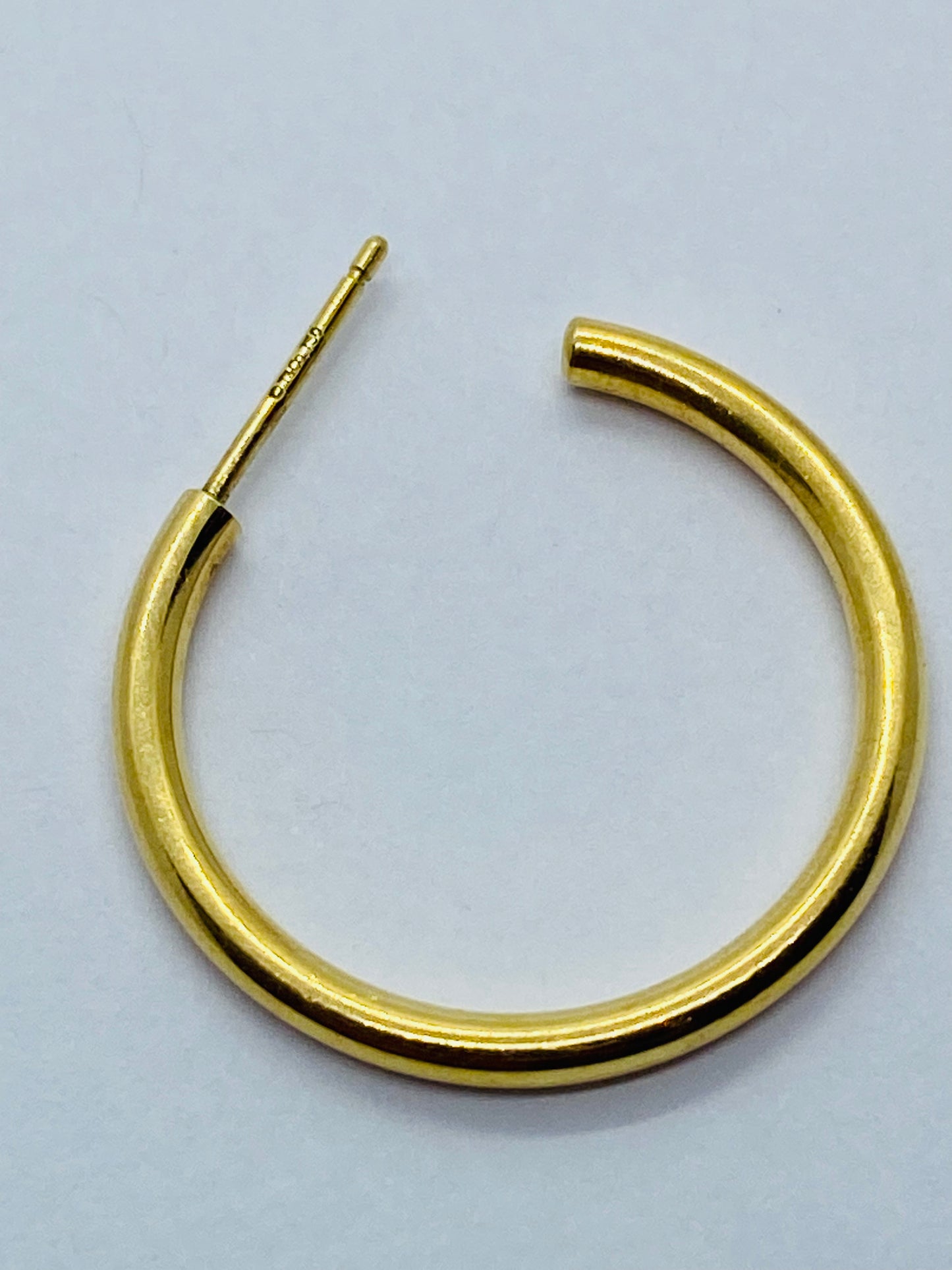 Tiffany & Co 18K Yellow Gold Single Hoop Earring 22MM