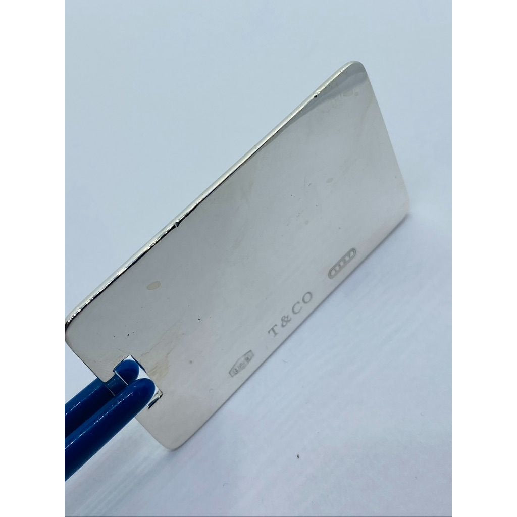 Genuine Tiffany & Co. 1837 Sterling Silver Luggage Tag 64x38MM