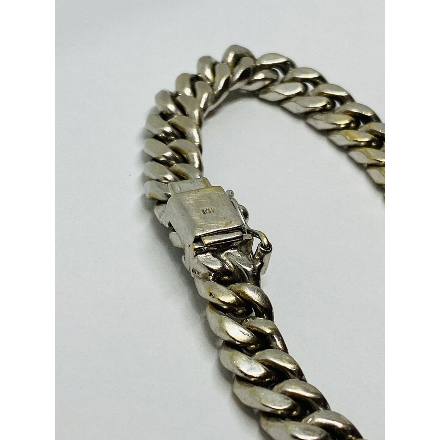 53.3 grams SOLID 14k GOLD CUBAN 8.5MM chain BRACELET 8.25”