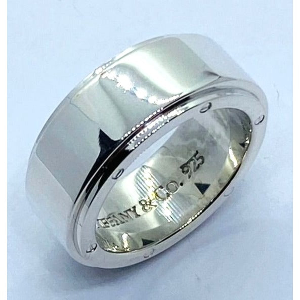 Tiffany & Co Sterling Silver 925 Wide Metropolis Ring Size 8