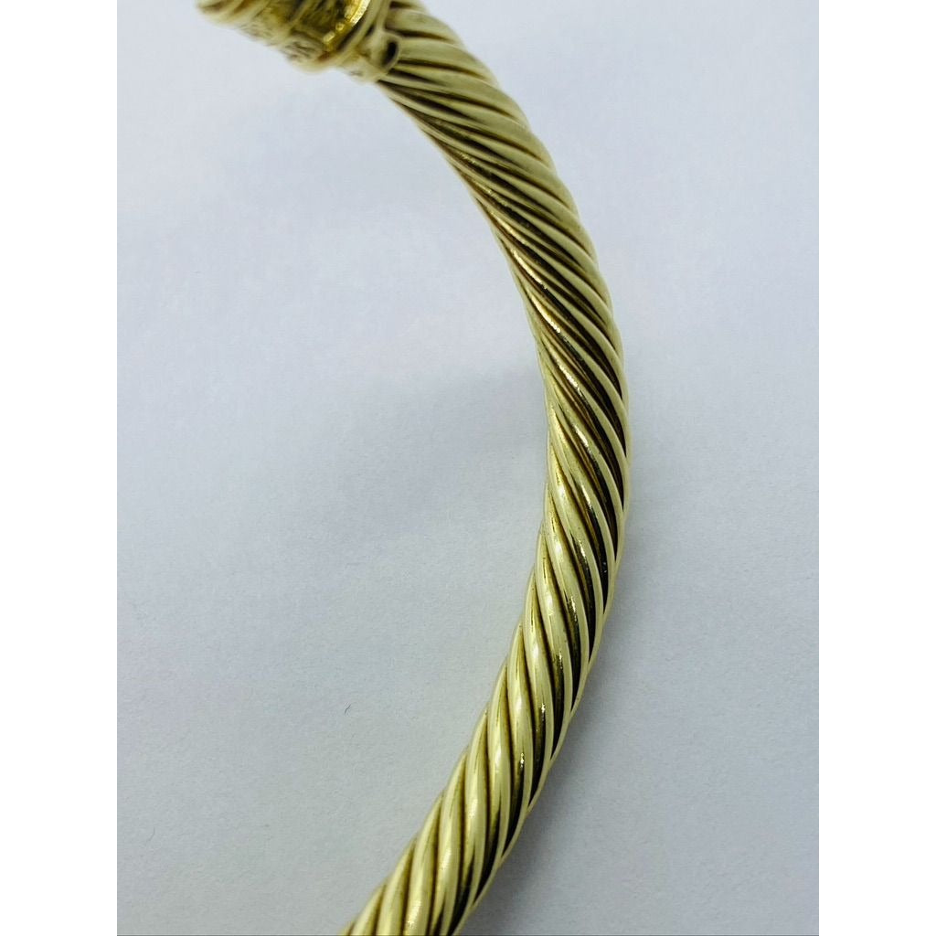 David Yurman Renaissance14K With Red and Green Stones 16.7g Bracelet