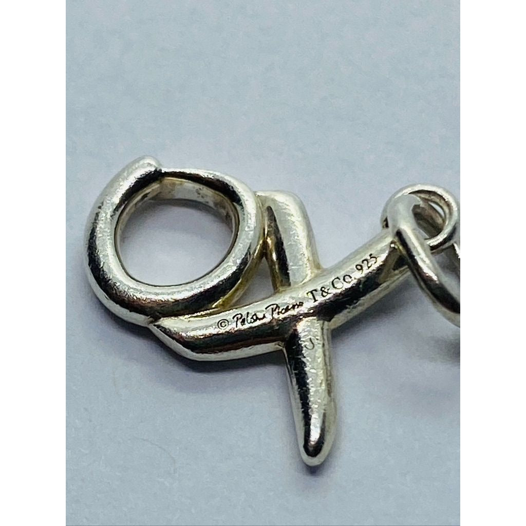 Tiffany & Co Rare Sterling Paloma Picasso XO Pendant Sterling Silver 925