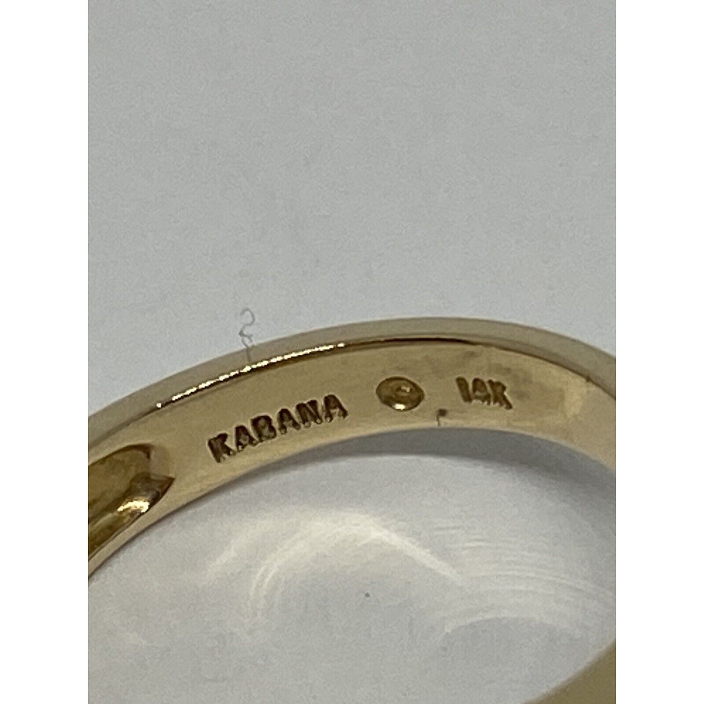 Kabana 14K Yellow Gold Natural Amethyst Topaz Pink Sapphire Mother Of Pearl Ring