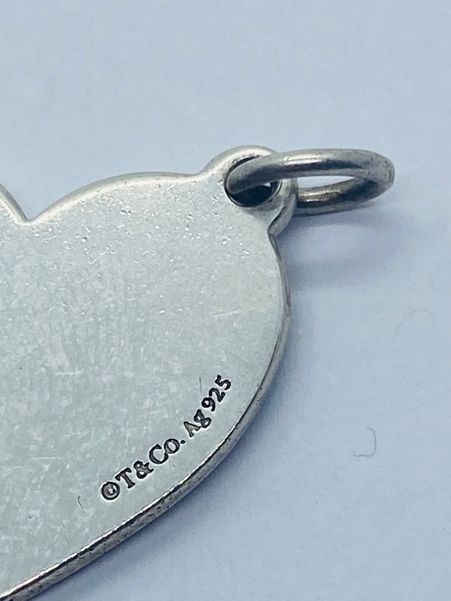 Tiffany & Co. 925 Silver Love MOM Heart Charm
