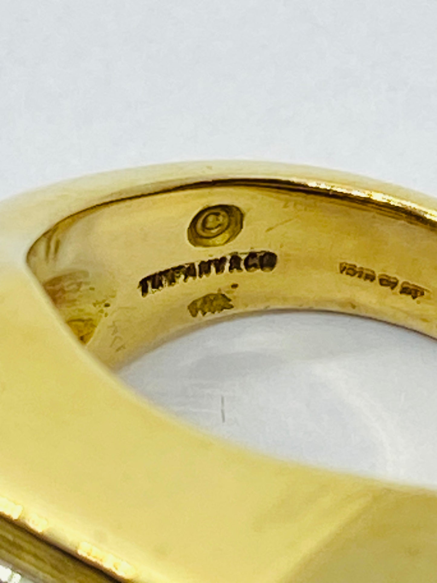 Tiffany & Co Paloma Picasso 18K Two Tone Gold Zoisite Tanzanite Octagonal GIA