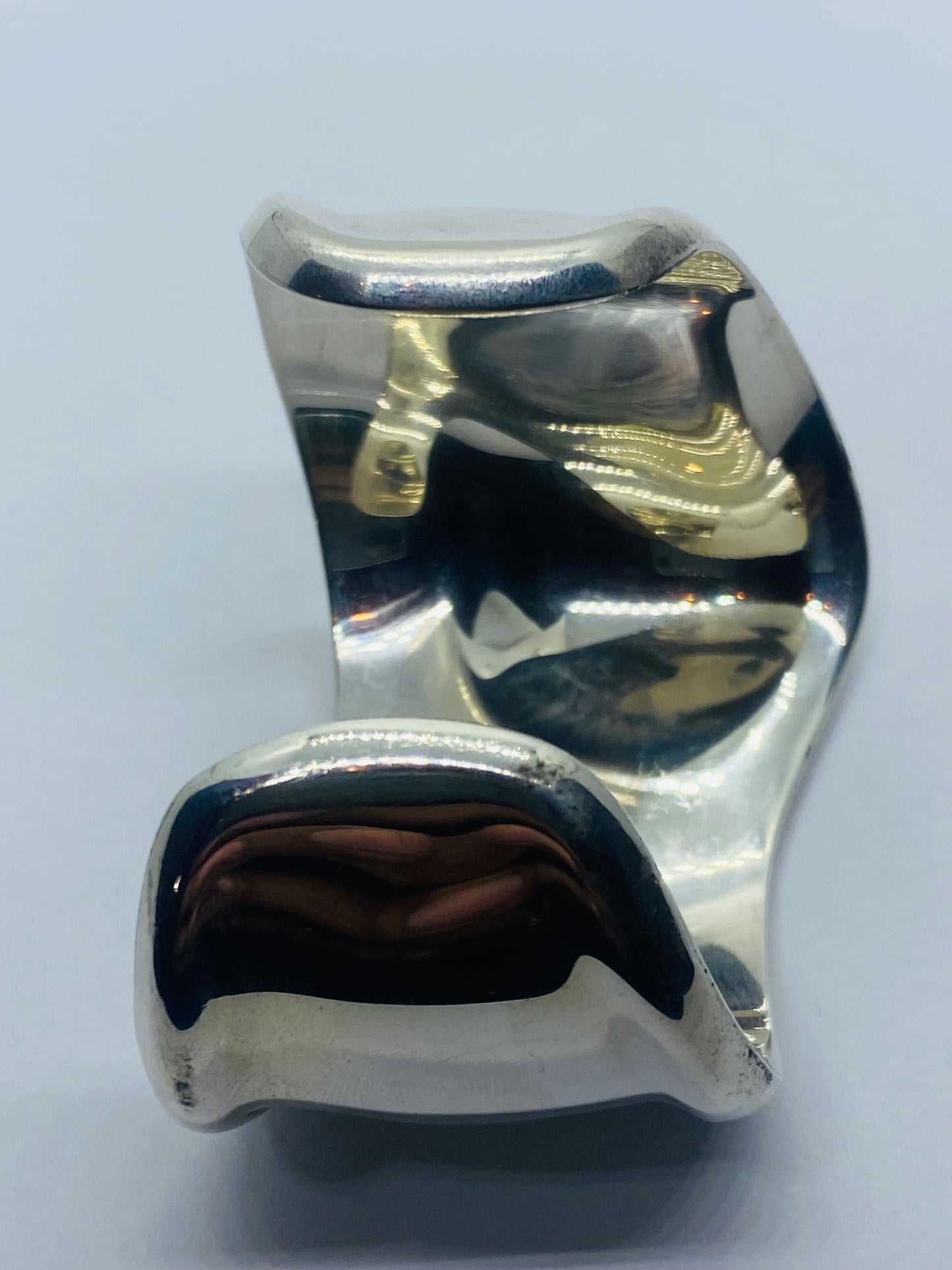 1978 Tiffany & Co 925 Sterling Silver Peretti Left Bone Cuff Motif Small 6” Bracelet