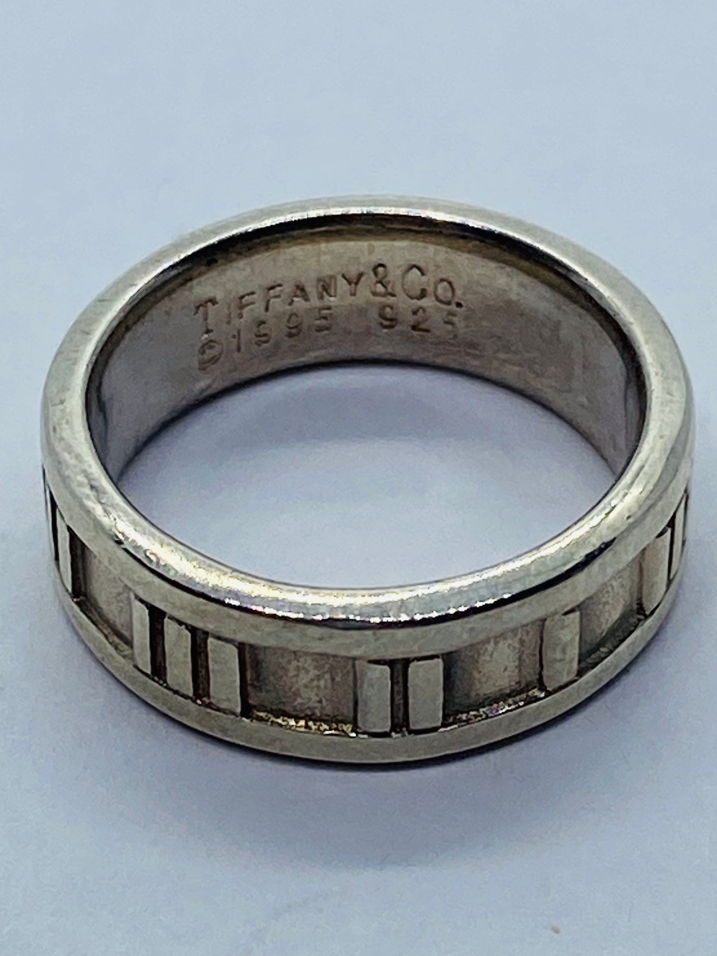 Vtg Authentic Tiffany & Co Sterling Silver 925 Atlas Ring Size 5 1995