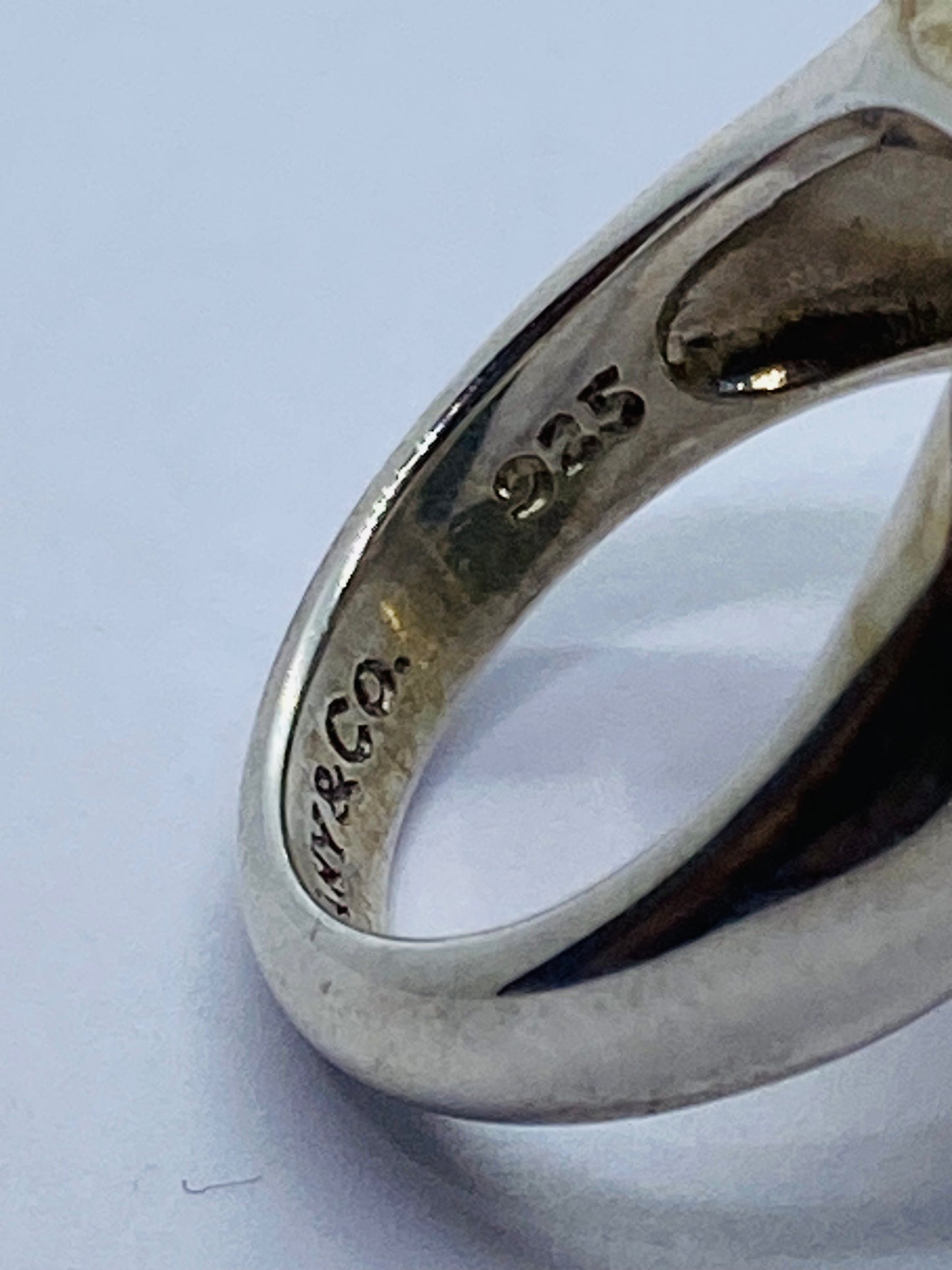 Tiffany & Co. 1995 Ram Door Knocker Mouflon Zodiac Aries Ring Sterling Silver