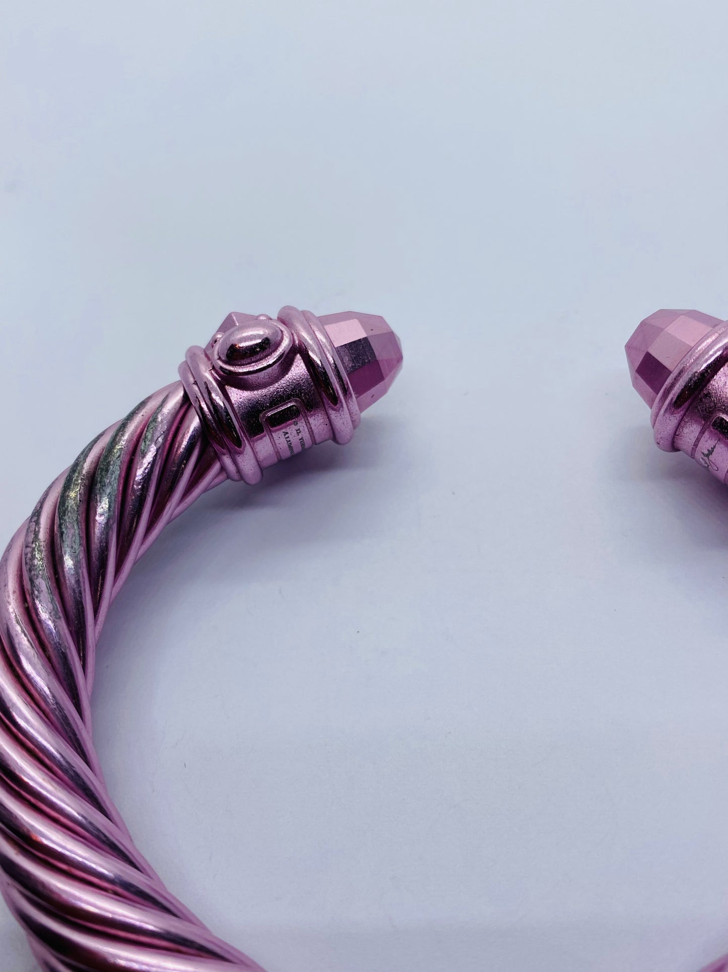 David Yurman Pink Aluminum Renaissance Bracelet 10mm 6.5”. Read