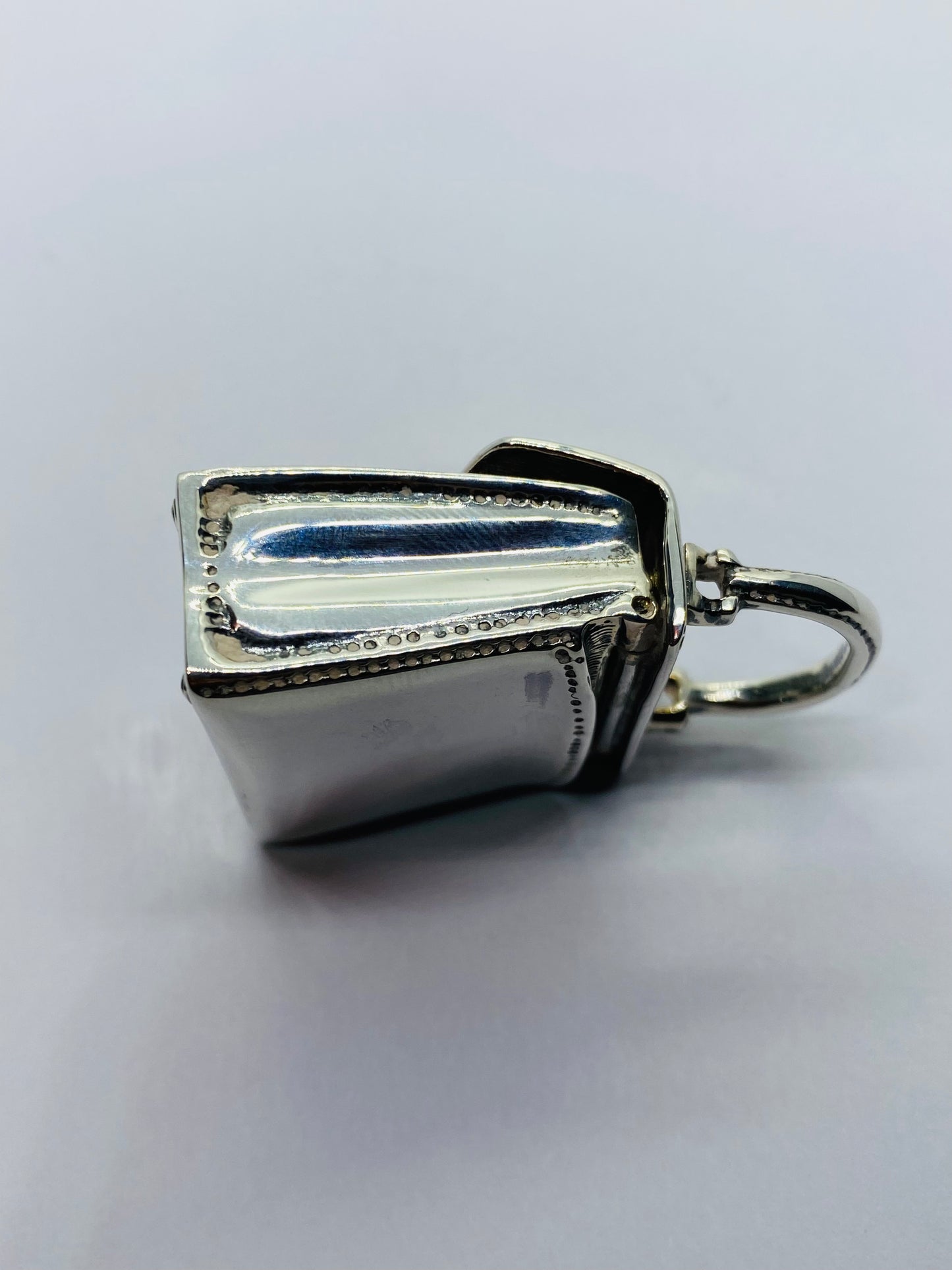Tiffany & Co RARE Silver Purse Handbag Pill Box Case Container Pendant Box Pouch