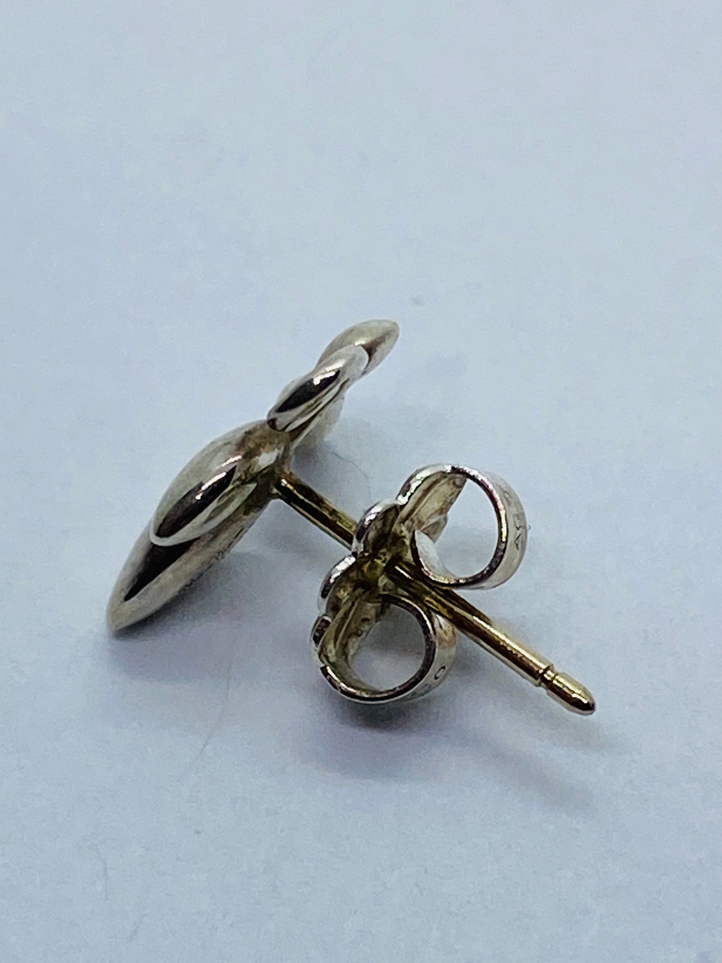 Tiffany & Co. Paloma Picasso Olive Leaf Stud Earrings Silver 925 Mint