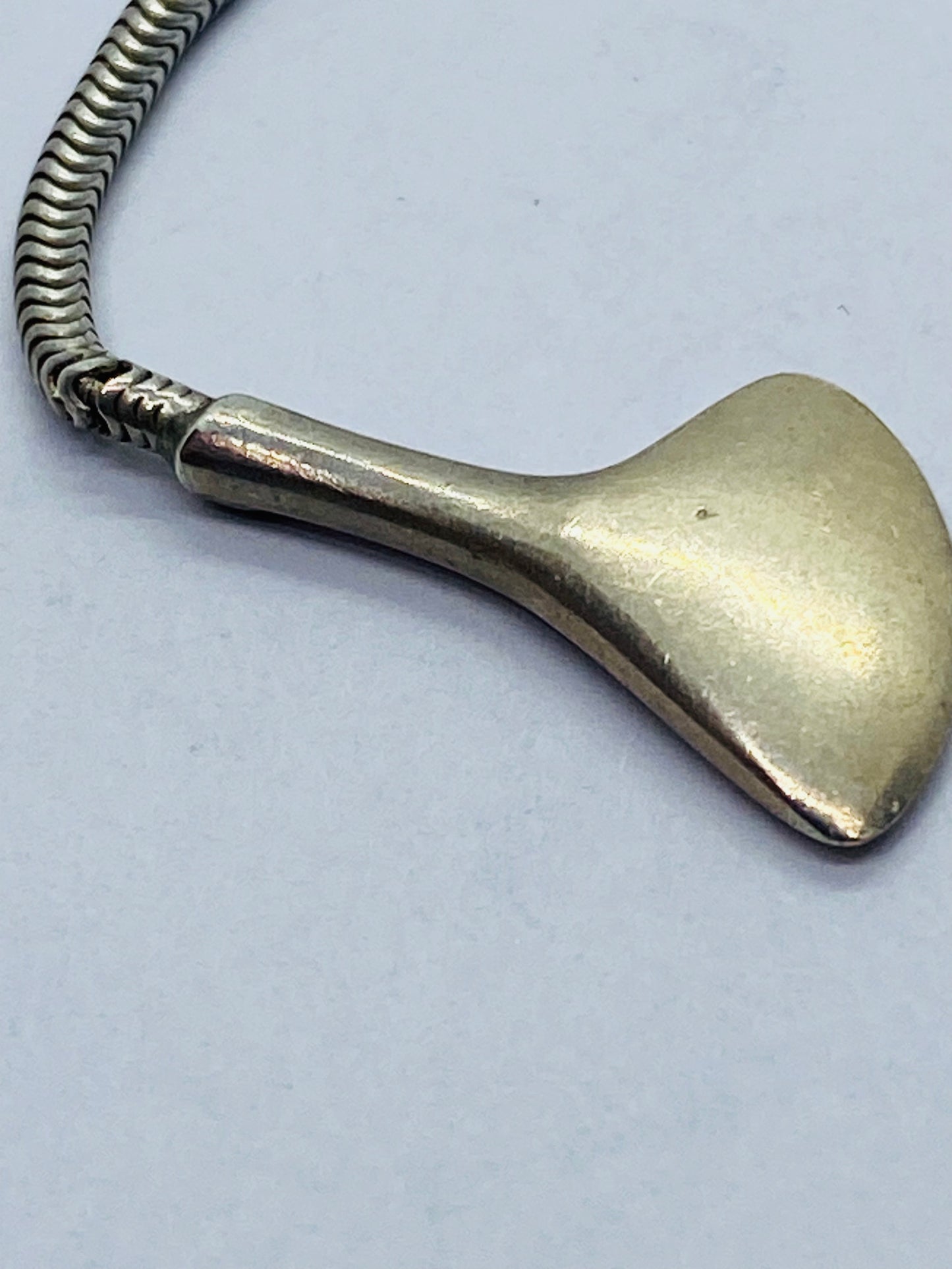 Tiffany & Co 925 Sterling Silver Wrap Bone Snake Necklace 38” long