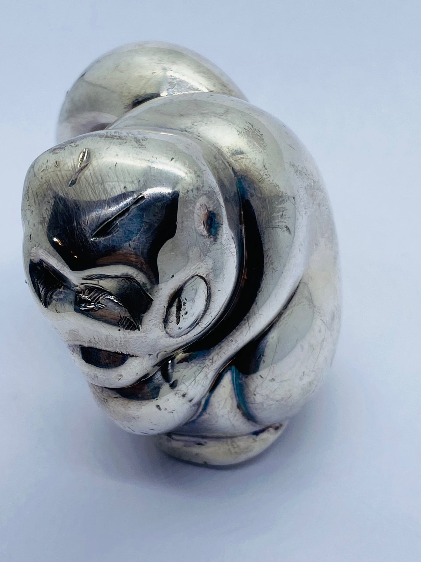 RARE Tiffany & Co. Sterling Silver Monkey Baby Rattle 101 Grams! Collector