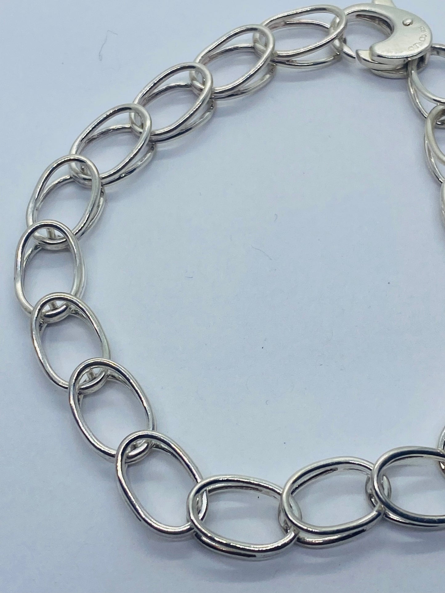 Vintage Tiffany & Co Sterling Silver Double Chain Link Bracelet 7.25”