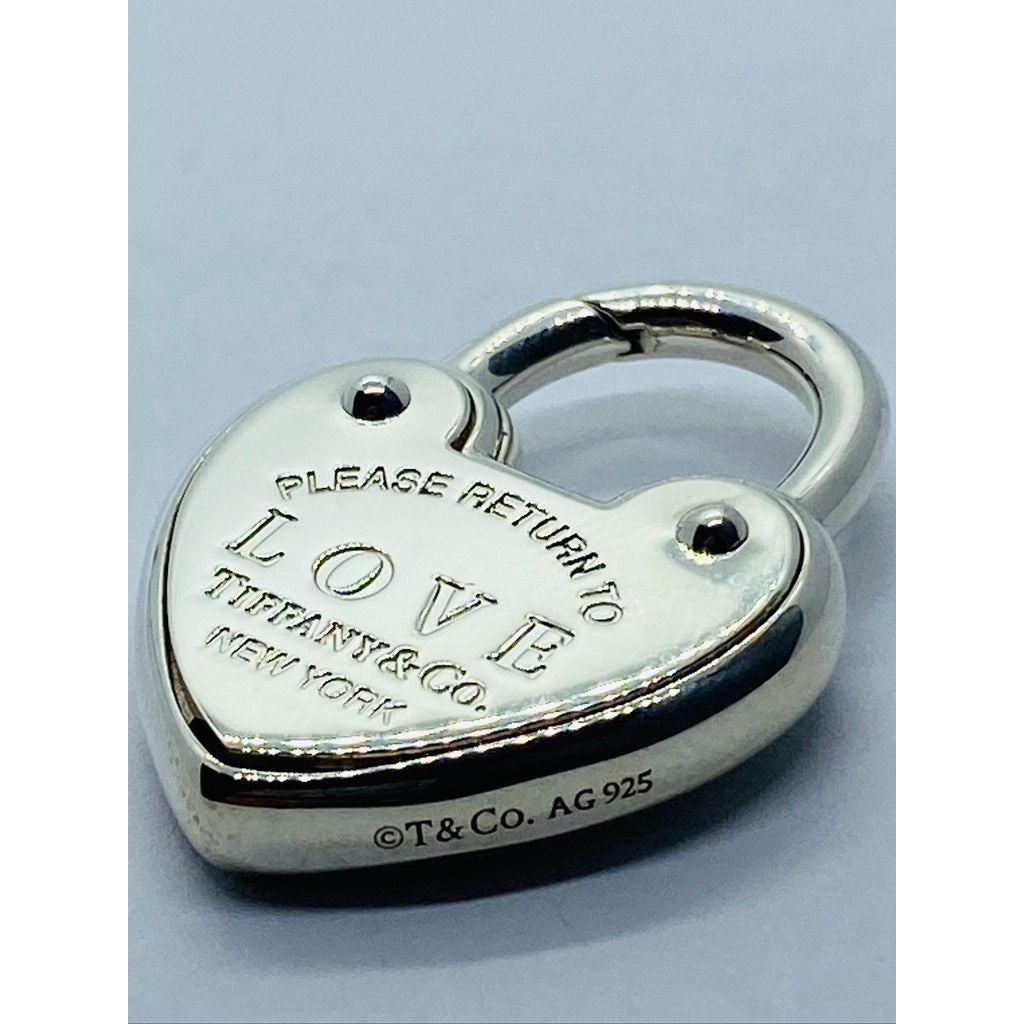 Tiffany & Co. Sterling Silver 'Return To Tiffany LOVE Heart Padlock Pendant