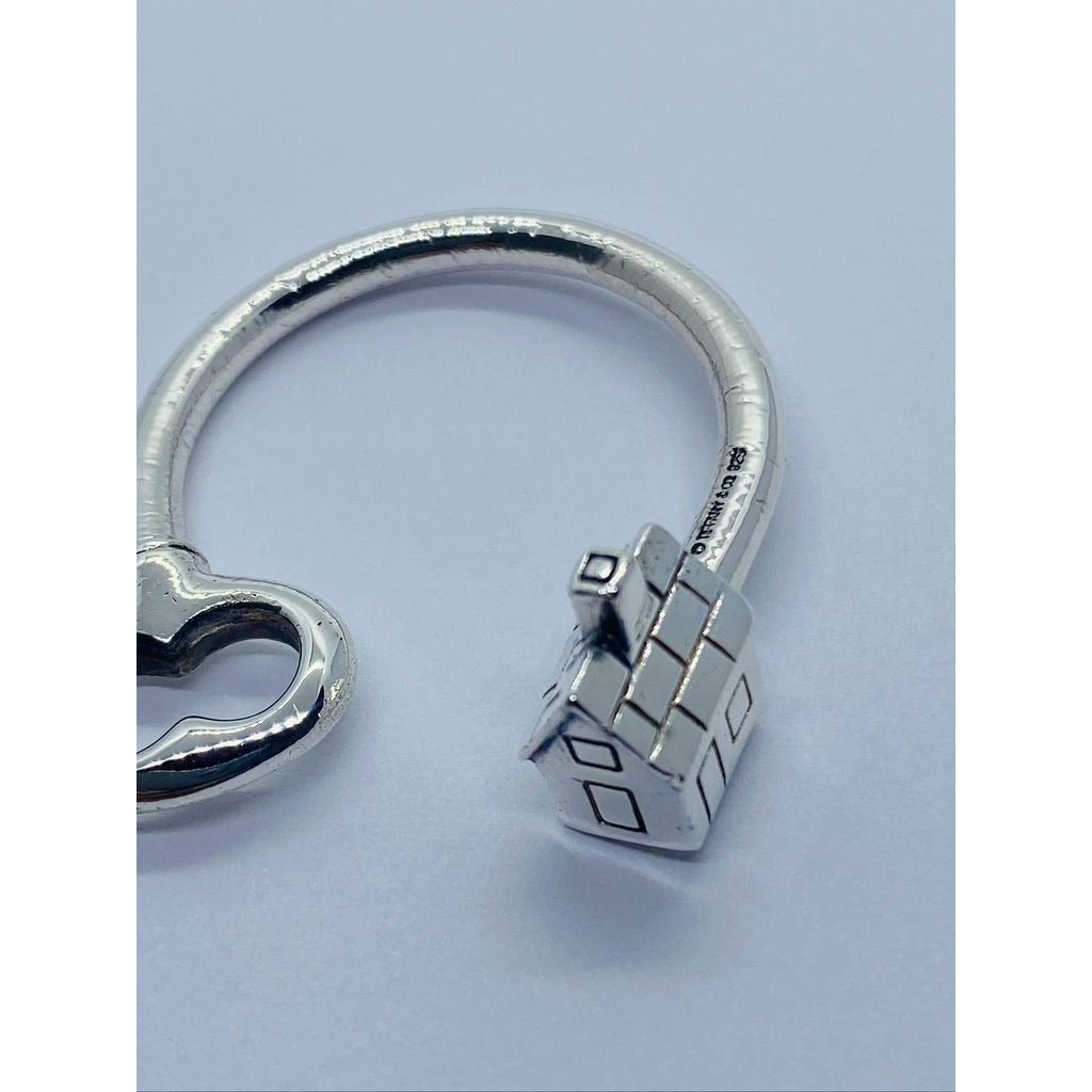 Tiffany & Co Silver House Home Key Ring Keychain Key Chain