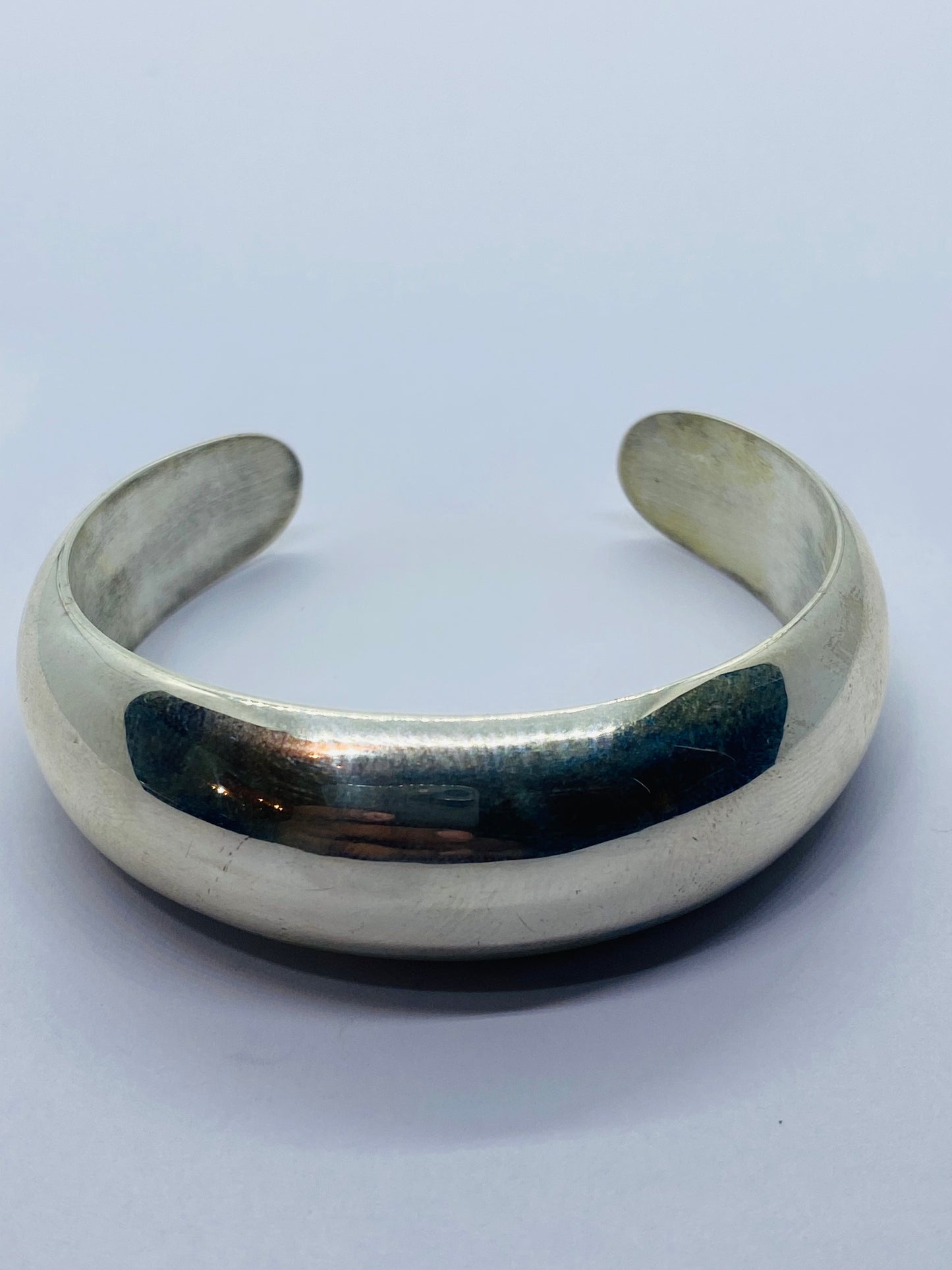 Tiffany Co Sterling Silver 925 Mexico Cuff Bracelet 5.75” 33 Grams 18MM wide
