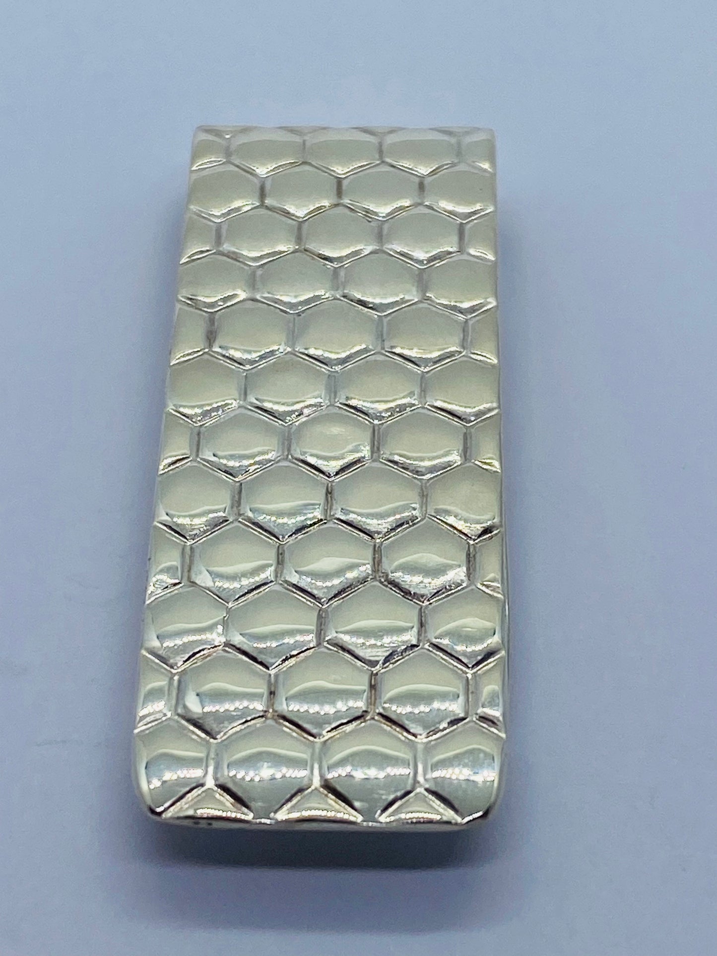 Retired Tiffany & Co. Sterling Silver Honeycomb Pattern Money Clip