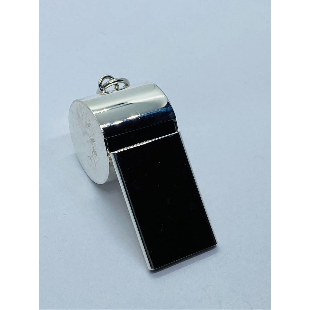 Rare Tiffany & Co Sterling Silver Whistle Charm Pendant in Tiffany RETIRED