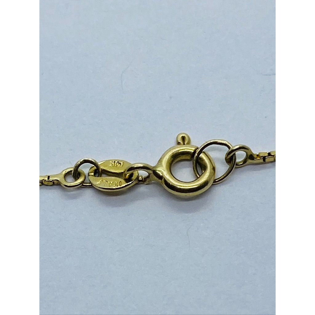 14K Tricolor Rosary 19.25" Religious