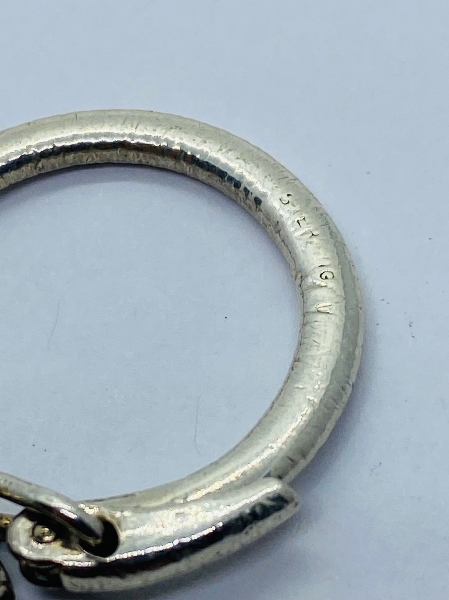 Vintage Tiffany & Co Heart Keychain Sterling Rare