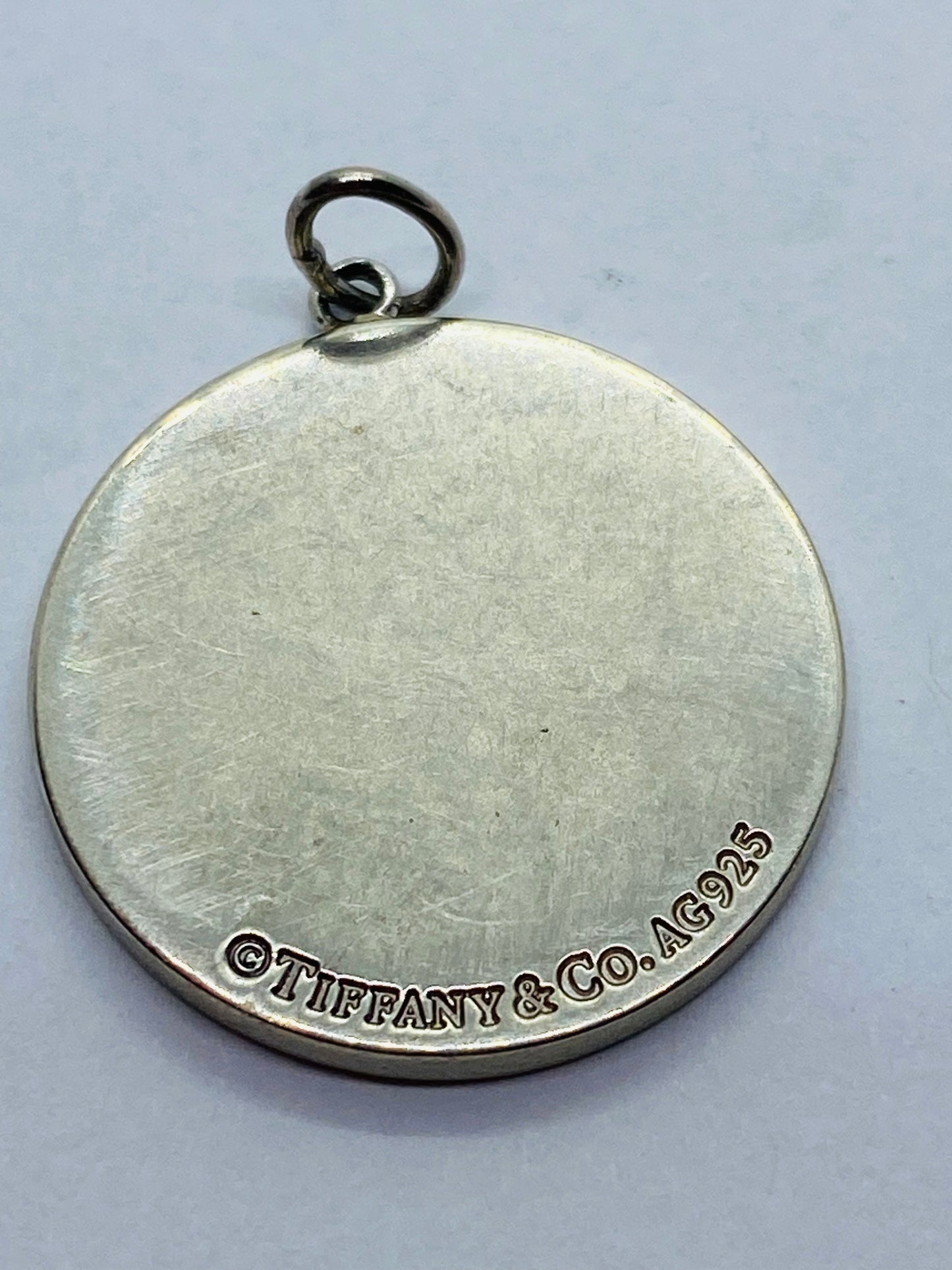 Tiffany & Co. Beverly Hills Round Silver Charm or Pendant- With Pouch