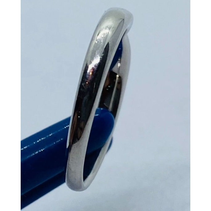 Tiffany & Co. Harmony Wedding Band in Platinum Size 7.5
