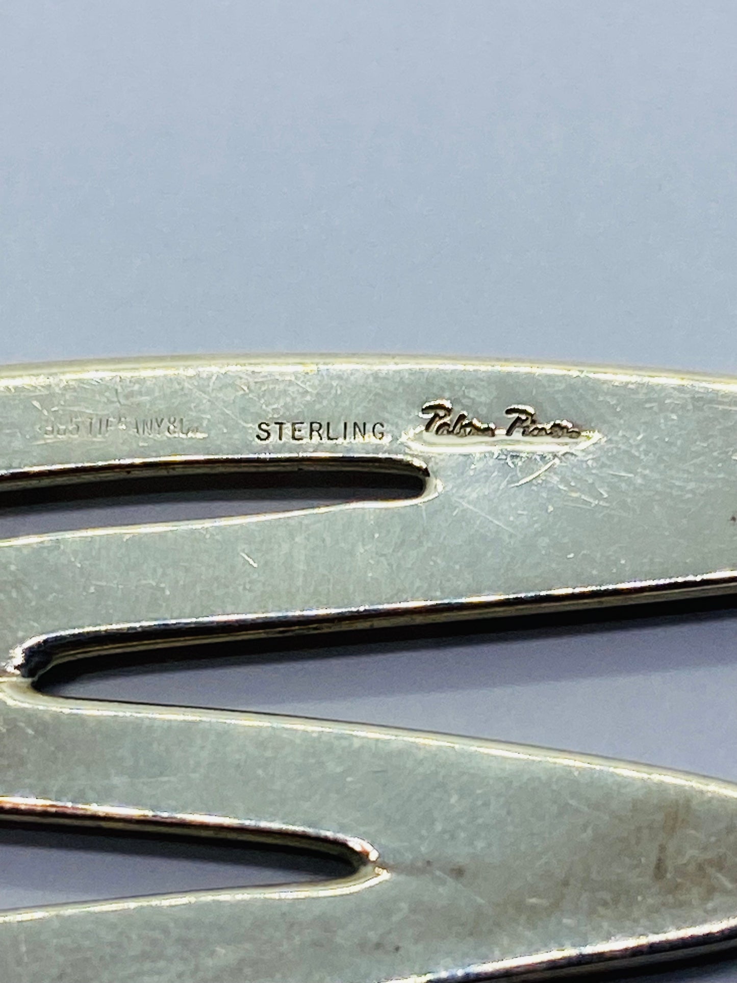 Tiffany & Co Paloma Picasso Sterling Silver Zig Zag Vintage Brooch. LARGE