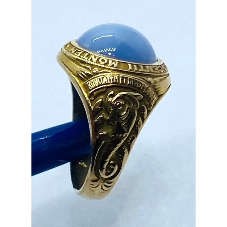 1934 Vintage Tiffany & Co 14K Sancti Vicentii Star Sapphire Class Ring