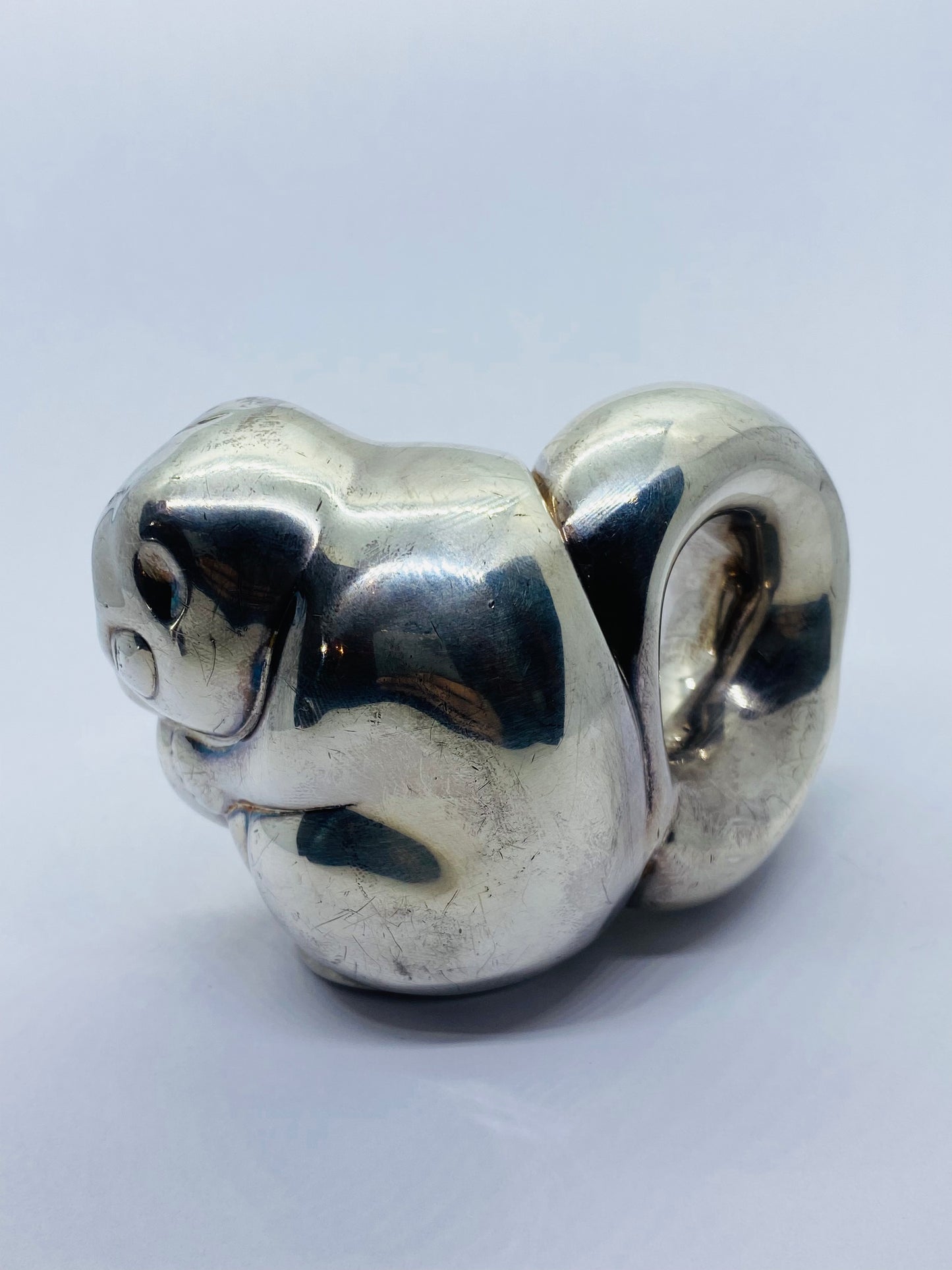 RARE Tiffany & Co. Sterling Silver Monkey Baby Rattle 101 Grams! Collector