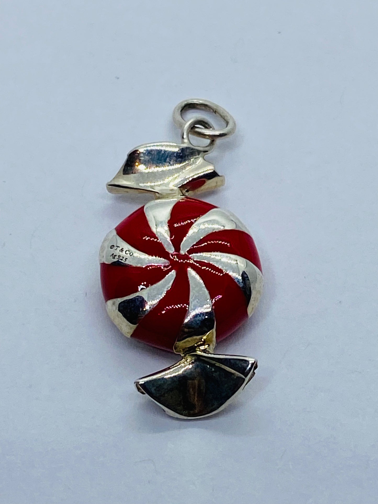 Tiffany & Co BON BON CANDY Mint Charm or Pendant Enamel Sterling Silver 925 READ